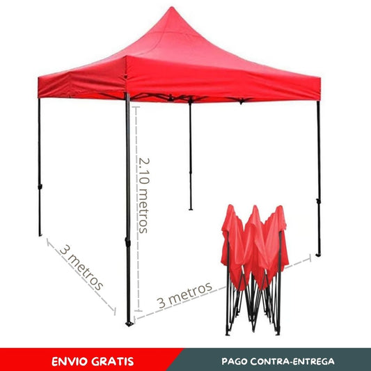 Carpa Toldo 3x3 Plegable Reforzado Impermeable