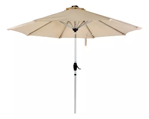 Sombrilla 2.7m  Led Beige - Panel Solar