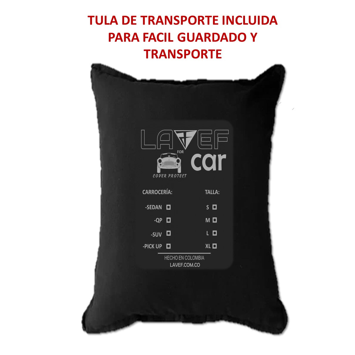 Pijama Carro SEDAN Negra Basica