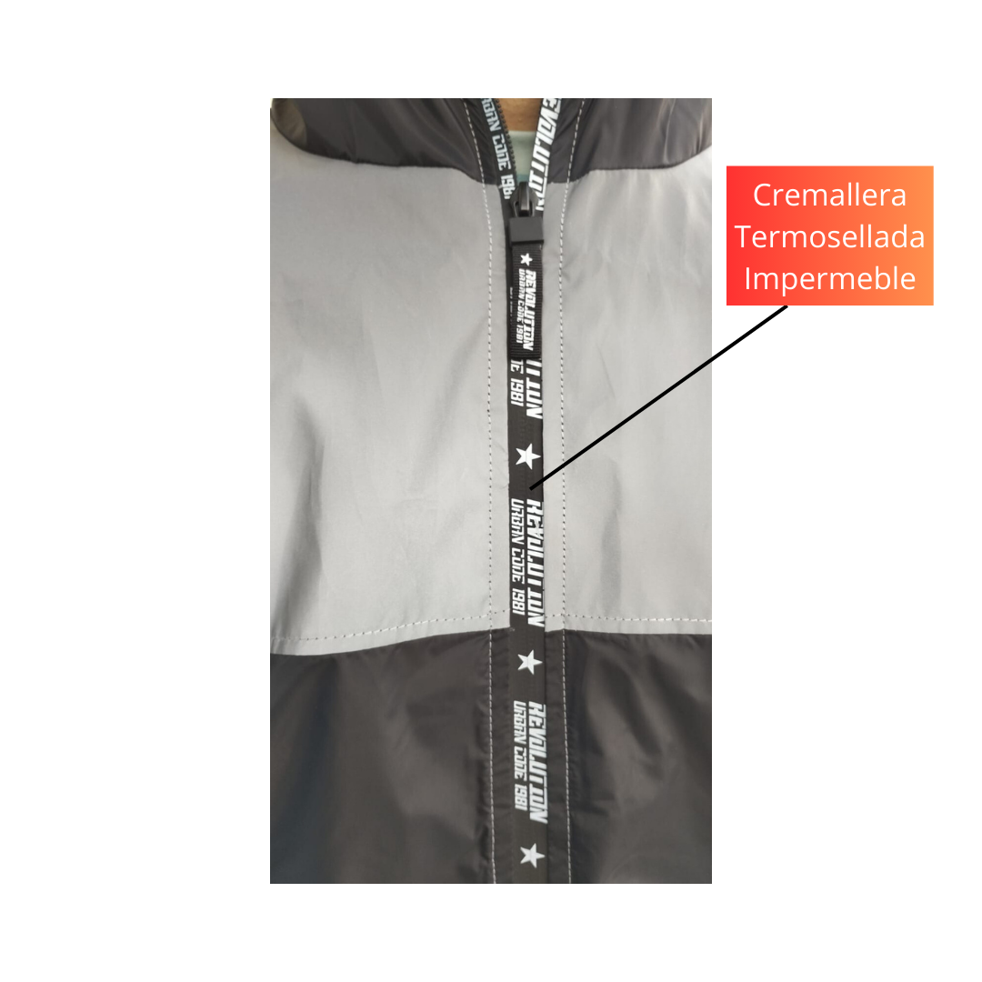Chaqueta Rompeviento Reflectiva Bicolor
