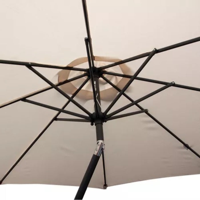Sombrilla Sol 2.7m Manivela Playa Beige