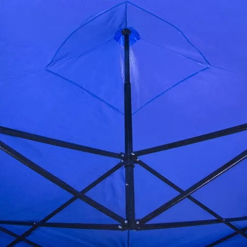 Toldo 6x3 plegable Con Paredes AZUL