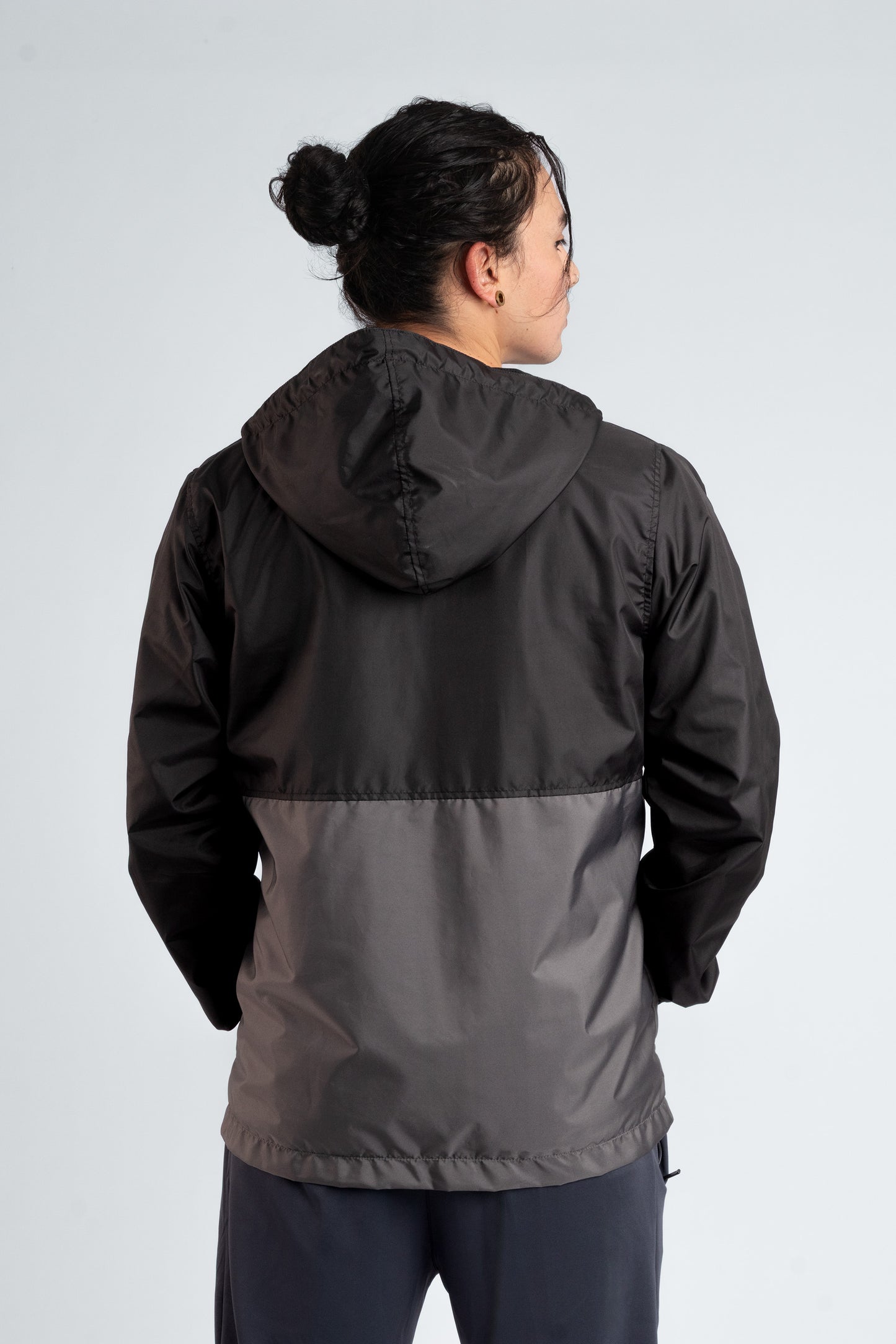 Chaqueta Negra Hombre Rompevientos Forrada